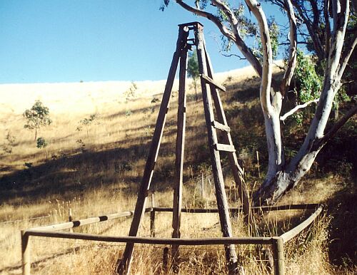 Wooden tower near Forreston, South Australia